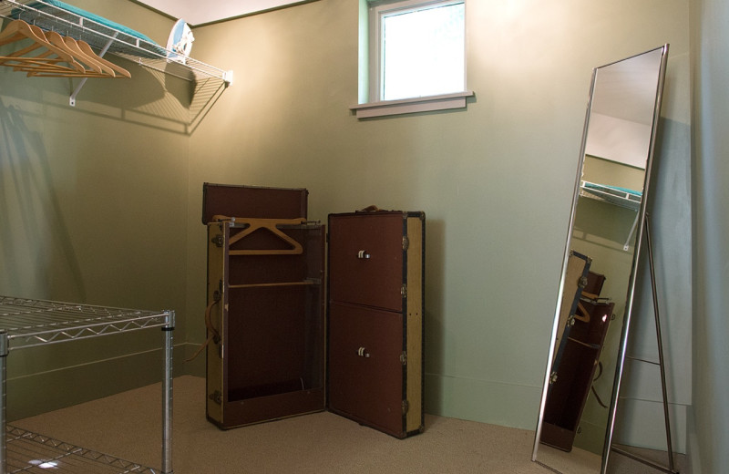 Guest closet at Inn On Columbia.