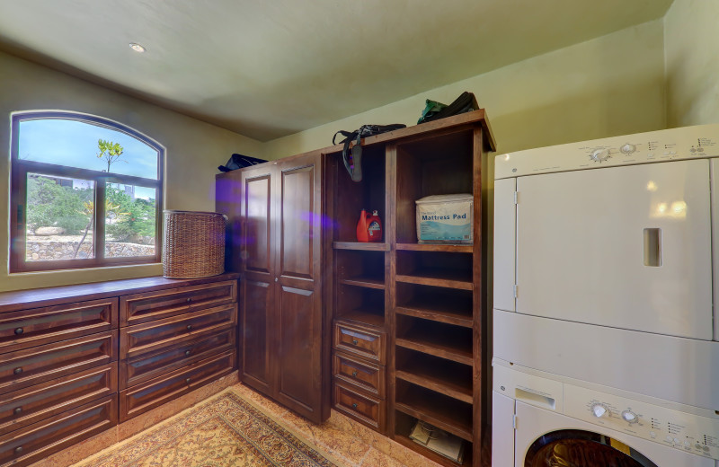 Laundry room at Casa Mar y Estrella.