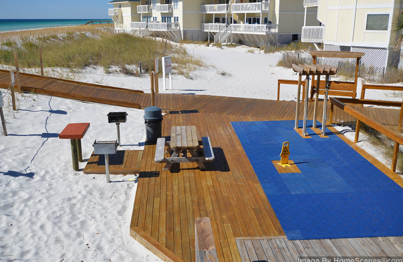 Beach side BBQ grill at Sandpiper Cove.