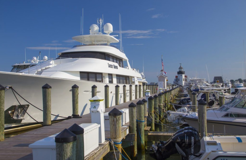 Boat at Saybrook Point Inn & Spa.