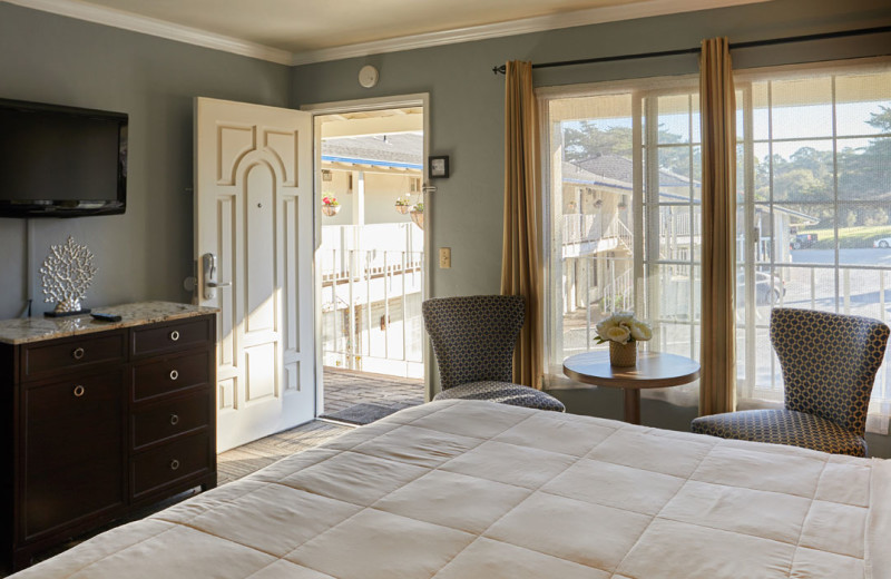 Guest room at Inn by the Bay Monterey.