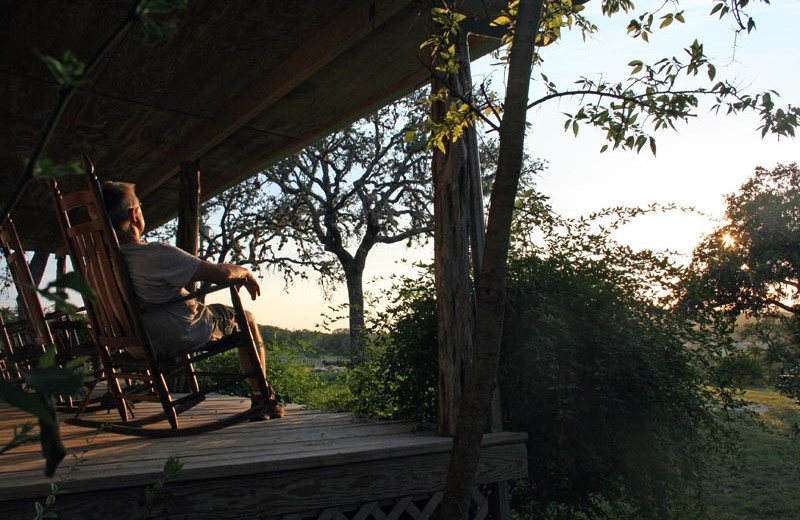 Relaxing at West 1077 Guest Ranch.