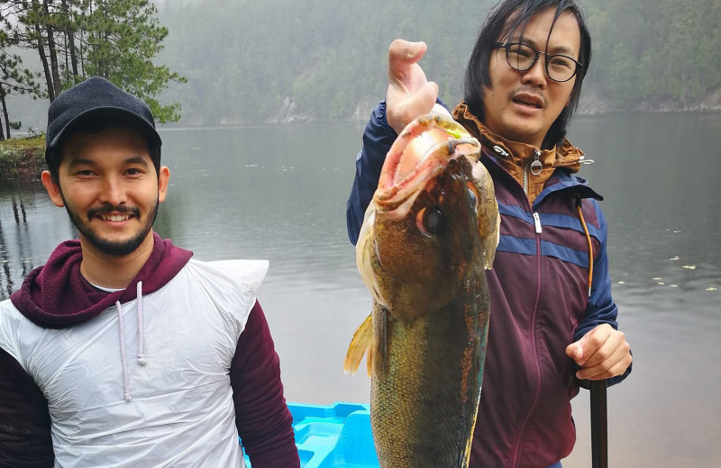 Fishing at Mattawa River Resort.