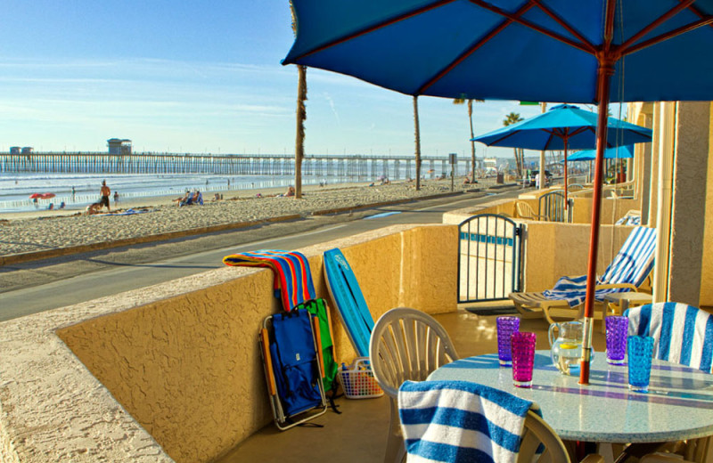 Patio of a Studio Unit at the Southern California Beach Club