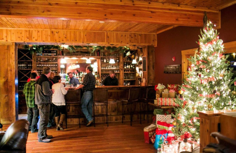 Dining at Rainbow Ranch Lodge.