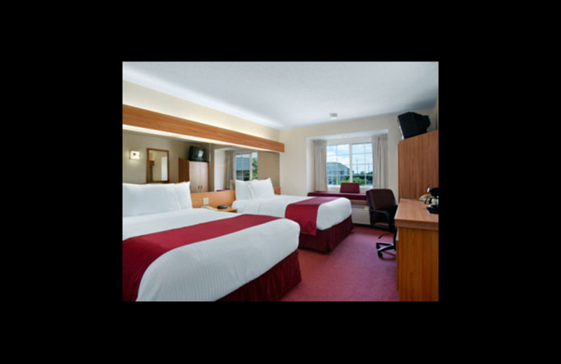 Guest room at Microtel Inn & Suites Ann Arbor.