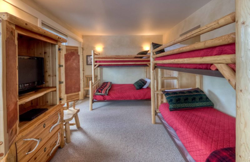Rental bedroom at Moonlight Rentals in Big Sky.
