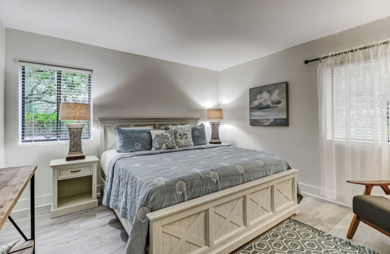 Rental bedroom at Amelia Rentals and Management Services.