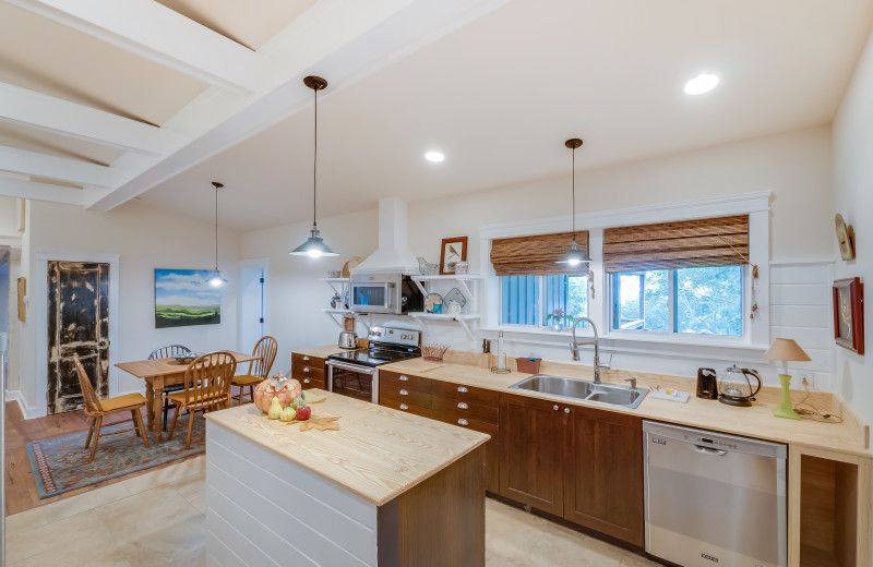 Rental kitchen at Chattanooga Vacation Rentals.