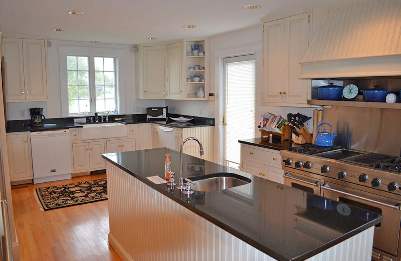 Rental kitchen at Atlantic Vacation Homes.