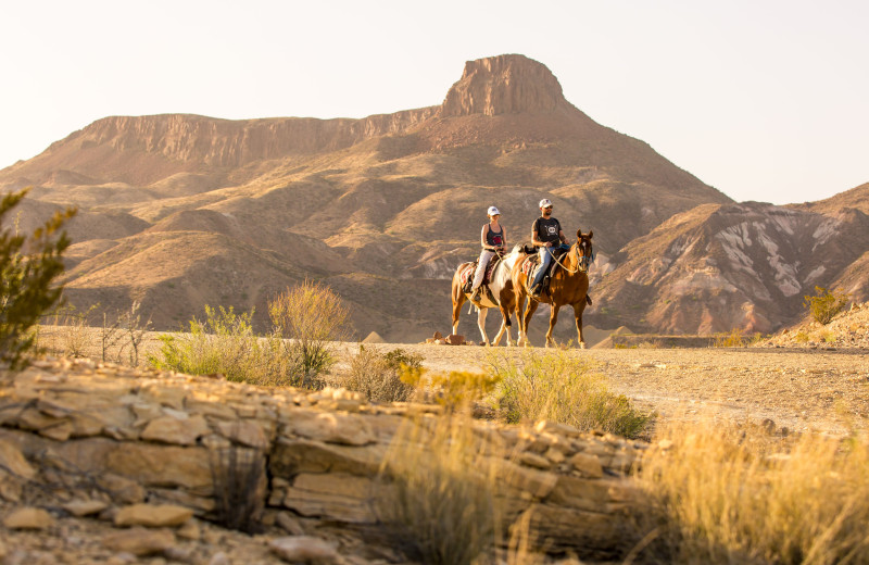 Horseback riding at Lajitas Golf Resort.