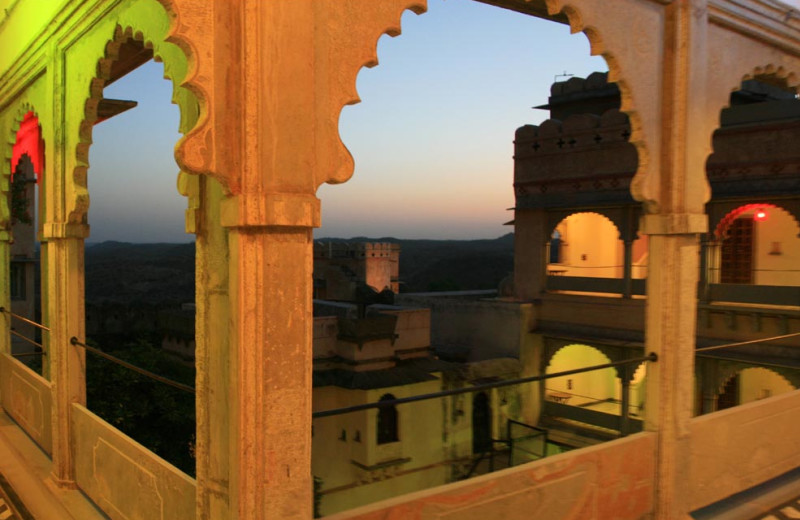 Outdoor pool at Fort of Bambora.