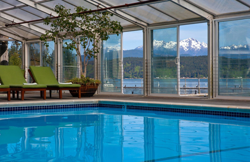 Indoor pool at Alderbrook Resort and Spa.