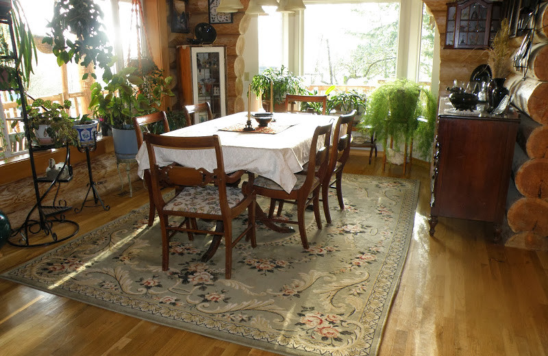 Dining room at Powder Creek Ranch.