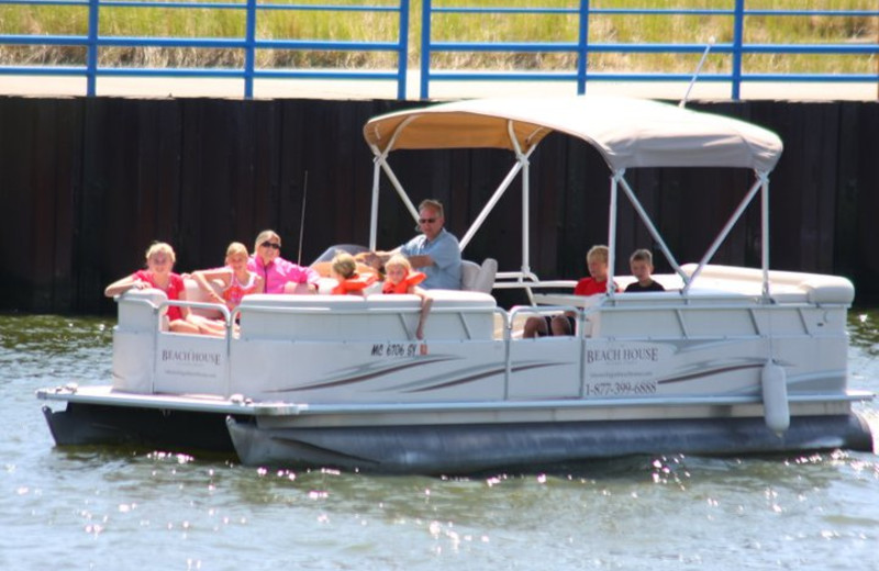Boat rides at The Beach House.