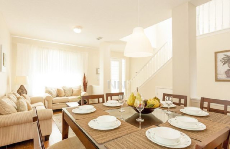 Rental dining room at Favorite Vacation Homes.