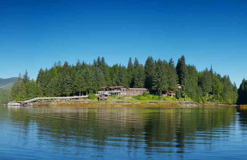 Exterior view of Yes Bay Lodge.