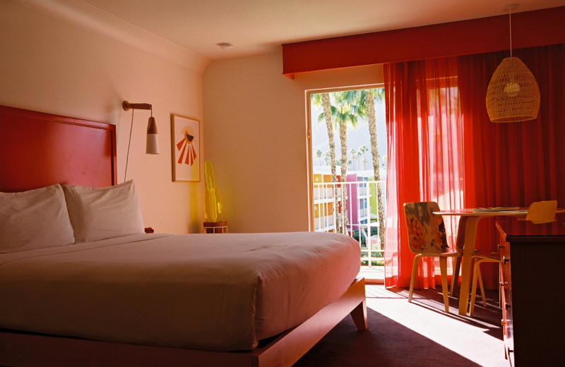 Guest room at The Saguaro Palm Springs.