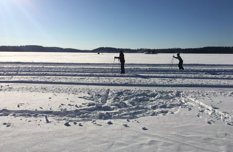 Skiing at YMCA Camp Du Nord.