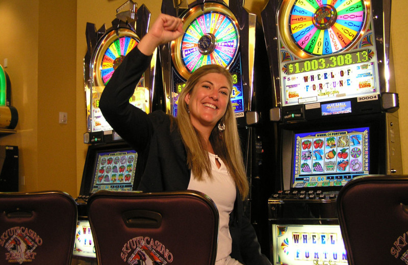 Slot machines at Sky Ute Casino Resort.