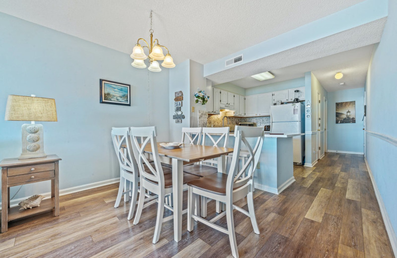Rental kitchen at Condo World.