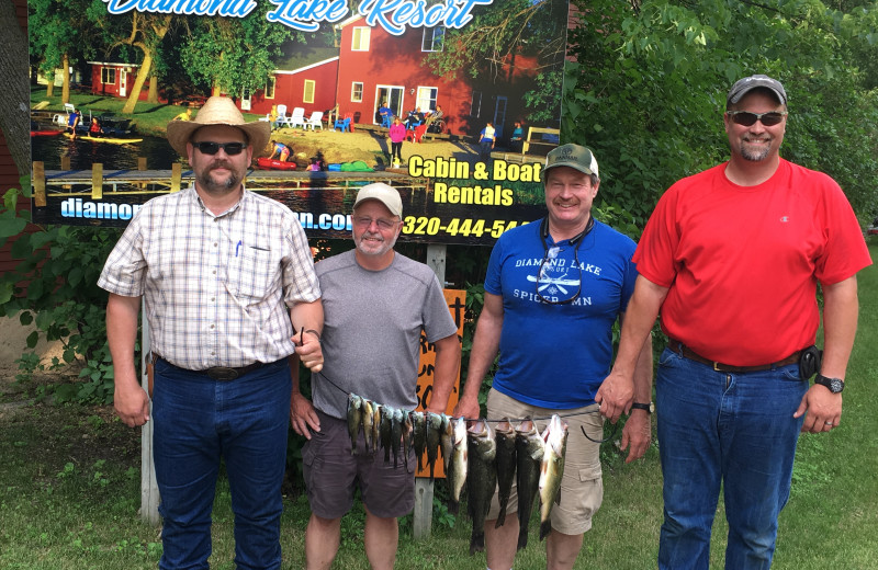 Fishing at Diamond Lake Resort.