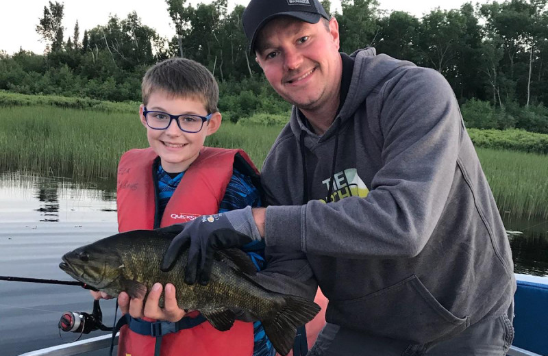 Fishing at Elk Lake Wilderness Resort.