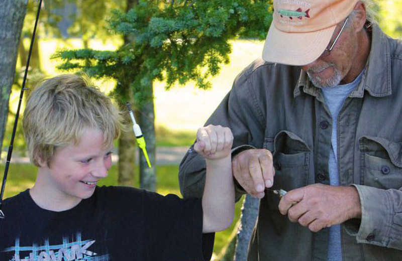 Fishing at Wild Eagle Lodge.
