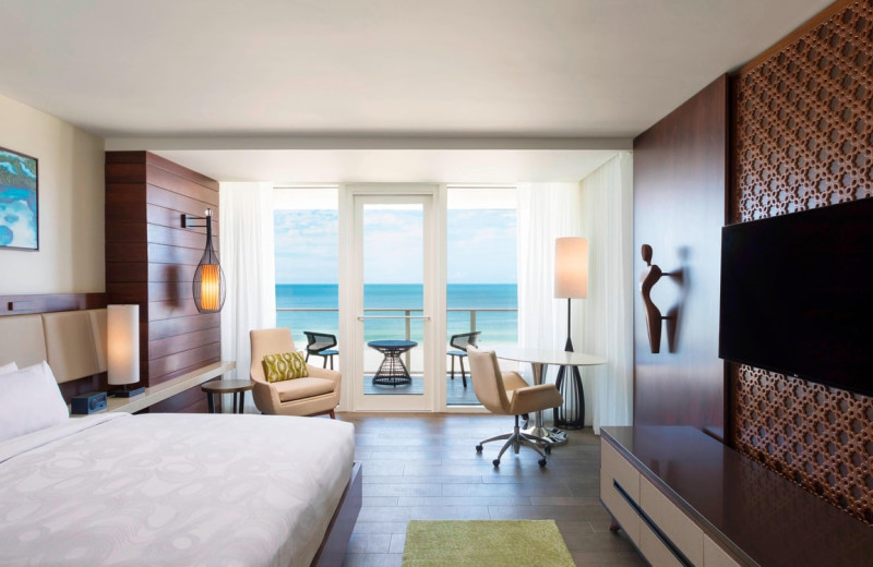 Guest room at Marco Island Marriott Beach Resort, Golf Club.