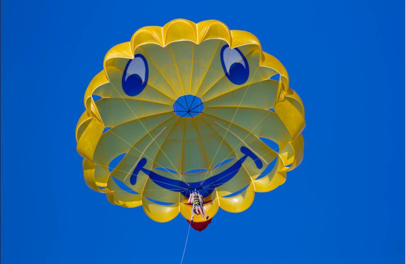 Parasailing at Sirata Beach Resort.