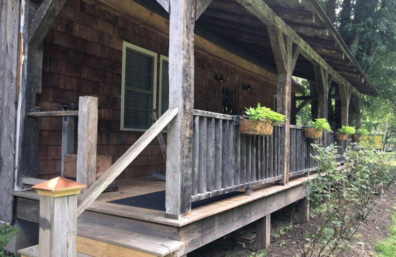 Cottage exterior at Greenbrier River Retreat.