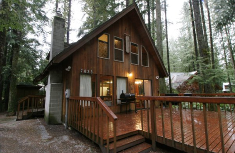 Cabin exterior at Mt. Baker Lodging.