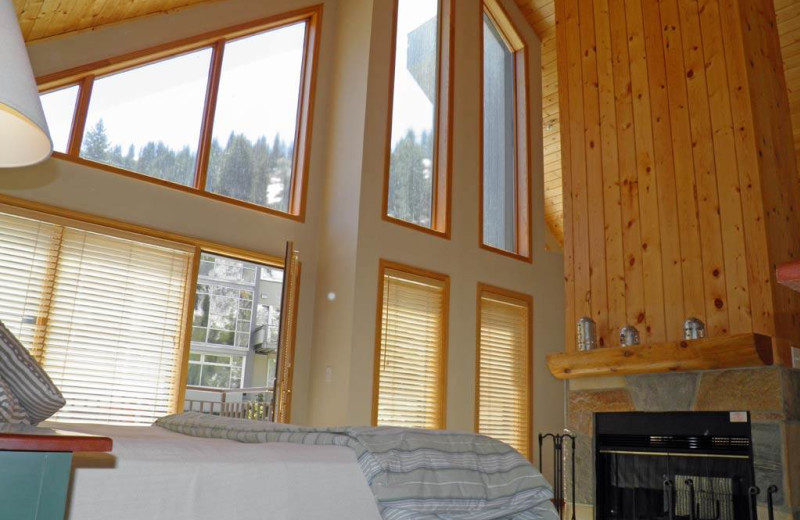 Rental bedroom at Canyon Services Vacation Rentals.