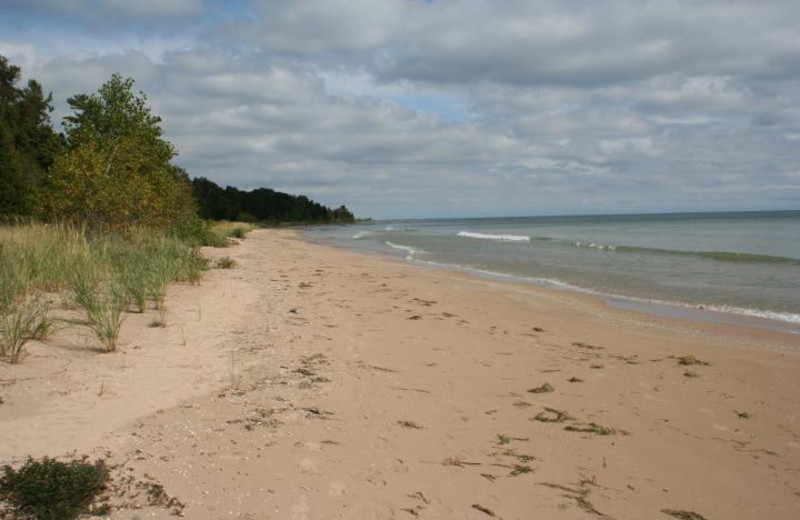 Shoreline at Ephraim Shores Resort and Restaurant.