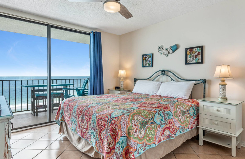 Rental bedroom at Bender Realty Vacation Rentals.