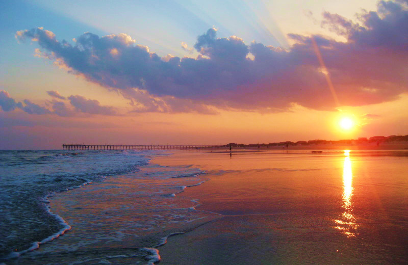 The beach at The Sunset Inn.