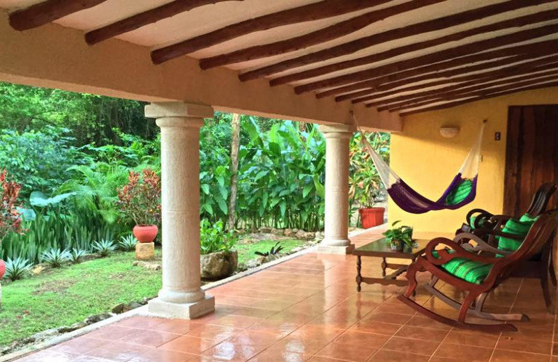 Porch at Hacienda Chichen Resort & Yaxkin Spa.
