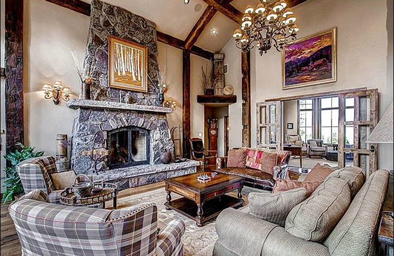 Rental living room at Breckenridge Rentals by Owner.