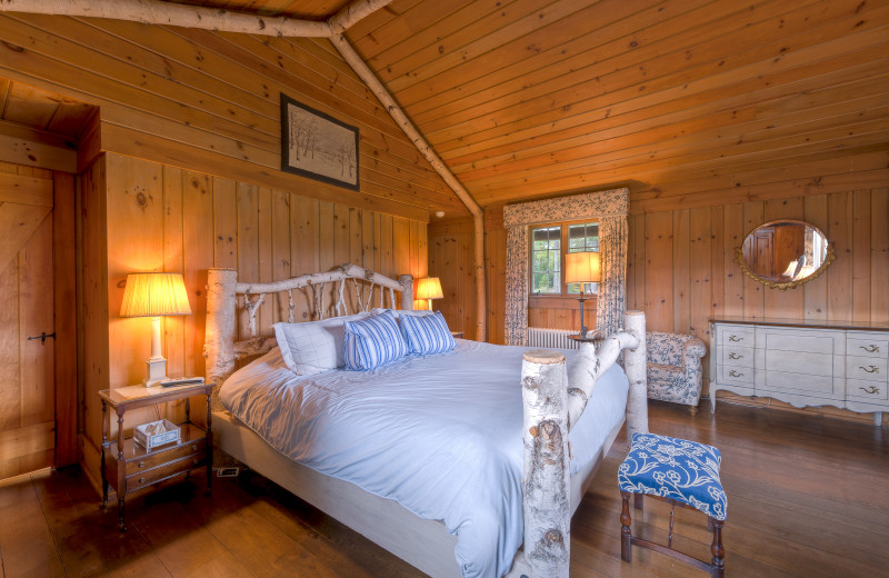 Spacious bedroom at Lake Placid Vacation Homes.