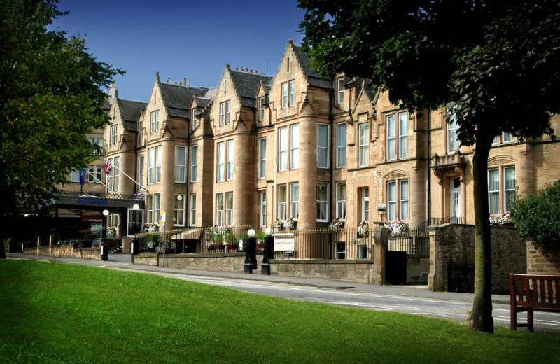 Exterior view of Bruntsfield Hotel.