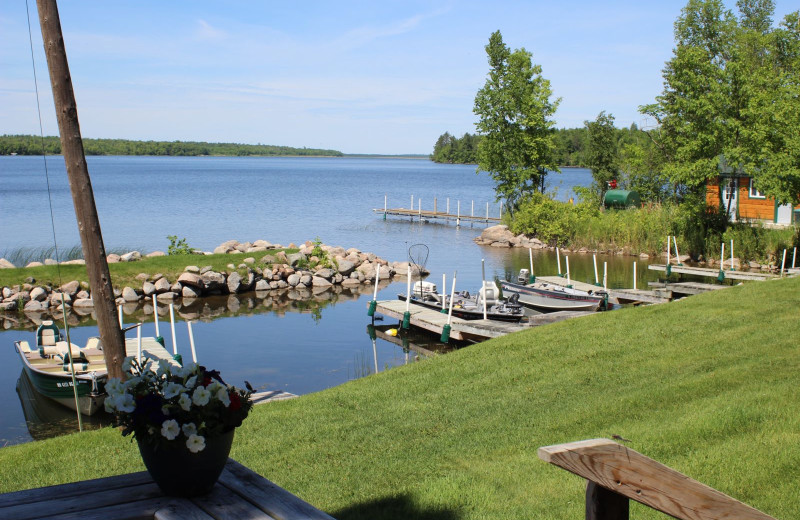 Lake view at Timber Trails Resort.