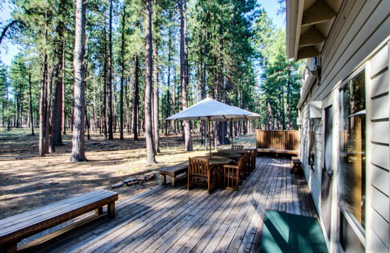 Vacation rental porch at Vacasa Rentals Eagle Crest.