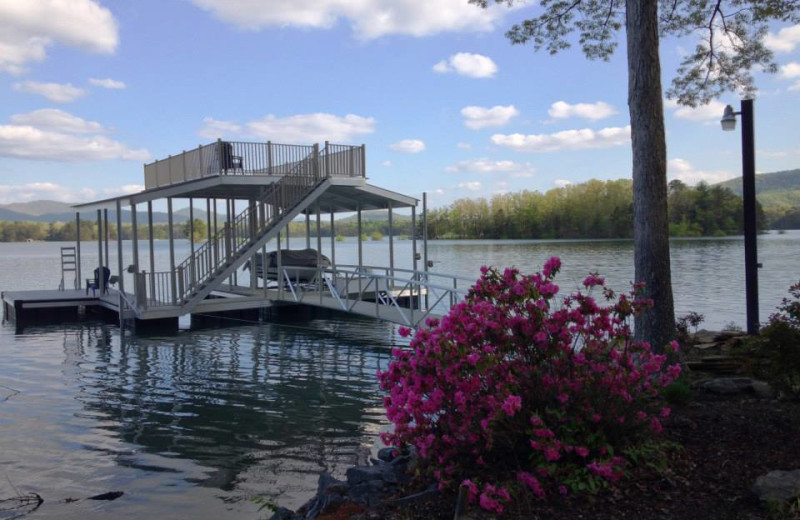 Dock at Cabin Rentals of Georgia.