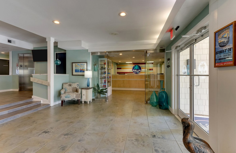 Lobby at Palm Suites.