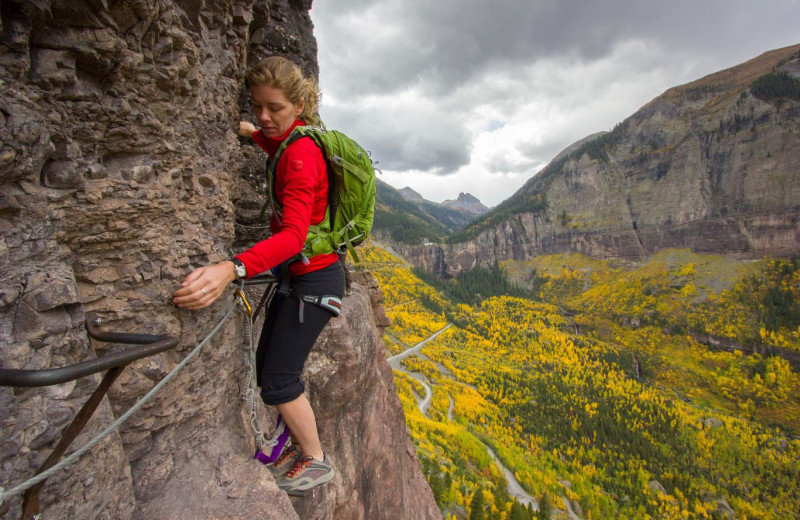 Mountain climbing near Accommodations in Telluride.