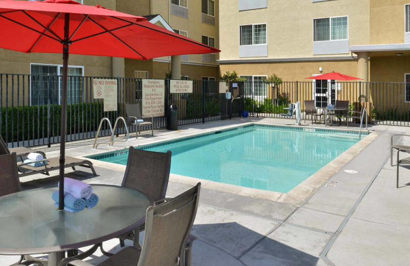 Outdoor pool at TownePlace Suites Sacramento Cal Expo.