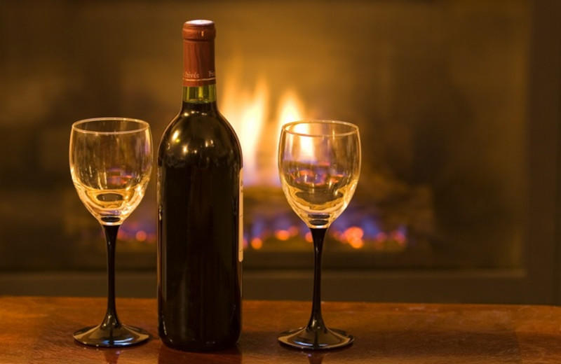 Wine And Glasses at JP Ridgeland Cabin Rentals
