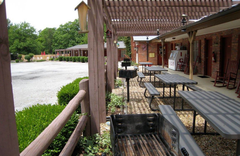 Porch at Rocky Branch Resort.