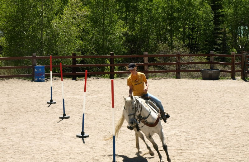 Riding at Elk Mountain Ranch.