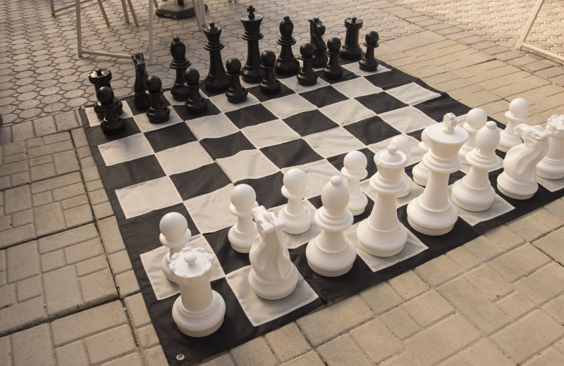 Giant chess at Sea Oats Beach Club.